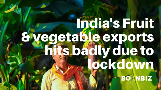 Indian Fruit & vegetable exports hits badly due to lockdown
